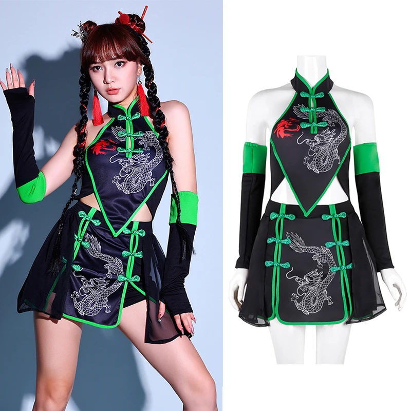 Costumes de danse coréenne K POP pour femmes, tenues de danse jazz, groupe de discothèque, ensemble DJ, vêtements de danse de rue pour adultes, nouveau, 2024, XH1557