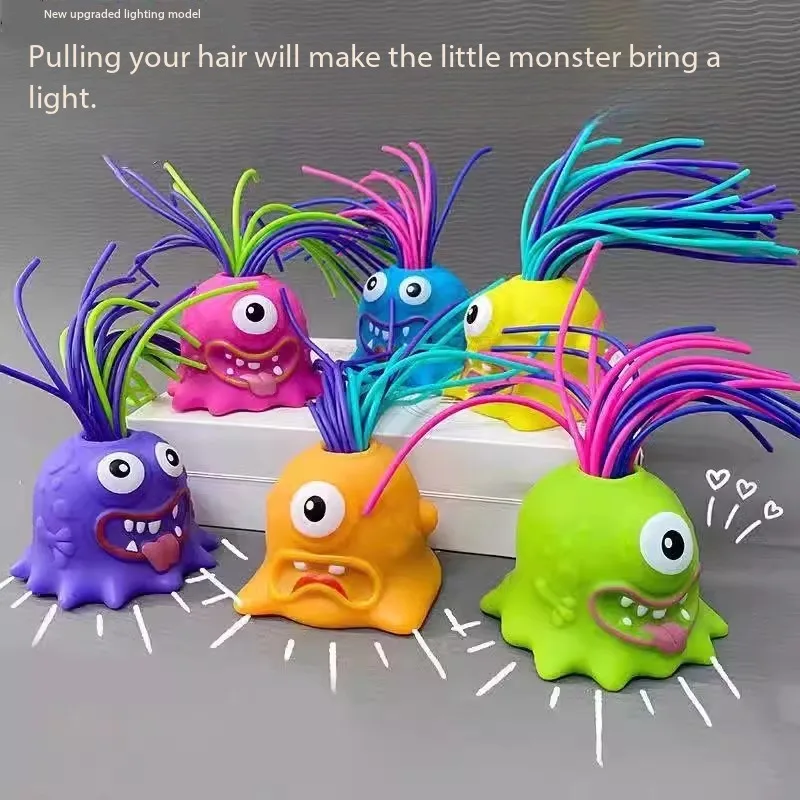 customized pulling hair can make you scream fun little monsters creative unique children's puzzle funny stress relieving toys