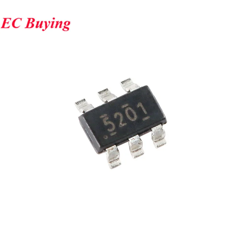 10Pcs/5pcs TPS565201DDCR TPS565201 5201 SOT-23-6 Synchronous Buck Regulator Chip IC