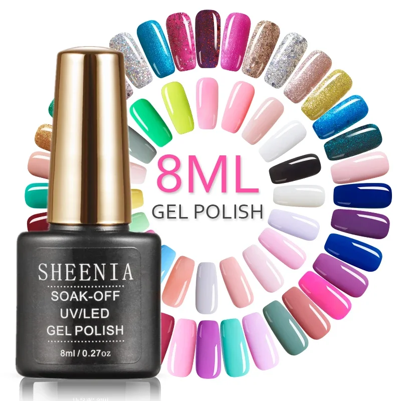 Semi Permanent Gel Varnish Hybrid Glitter Color Gel Polish Manicure Primer Top Coat Nail Art nail supplies for professionals