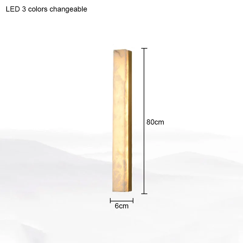 Italiaanse minimalistische marmeren wandlamp gang trap woonkamer achtergrond slaapkamer nachtkastje stripverlichting