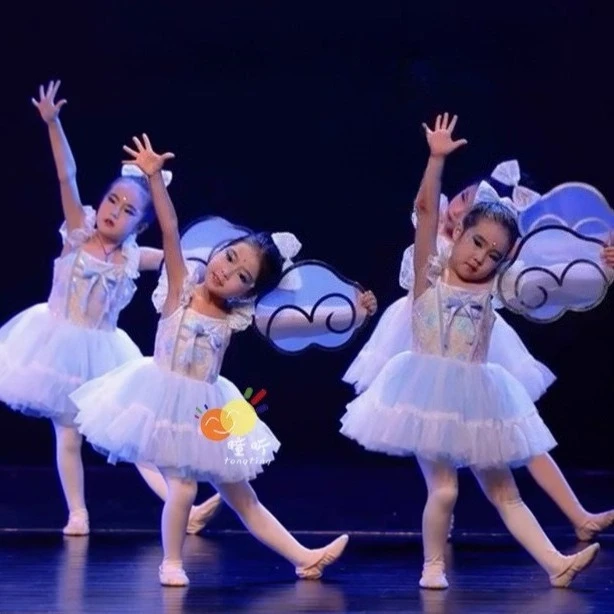 

Новое детское танцевальное платье, пышная тюлевая юбка с блестками для девочек, костюм принцессы для выступлений в детском саду