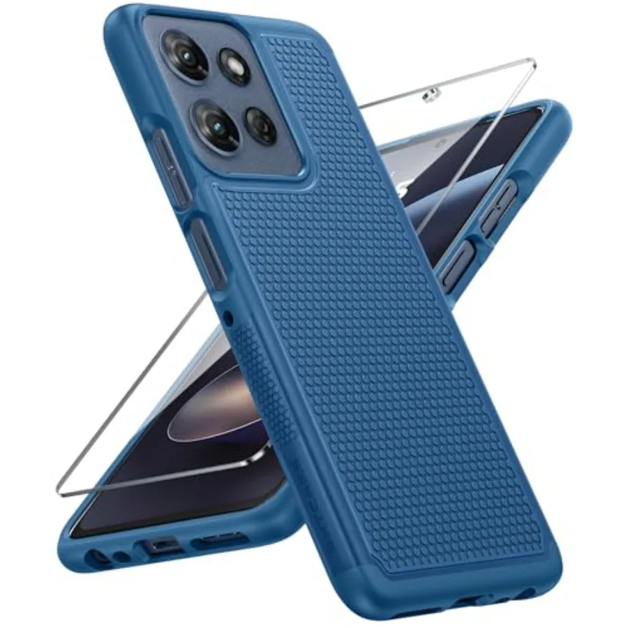 

for Moto G 2026/2025 Case: Moto G Play 2026/Moto G Power 2025 Case Dual Layer Military Protective Heavy Duty Cell Phone Cover w