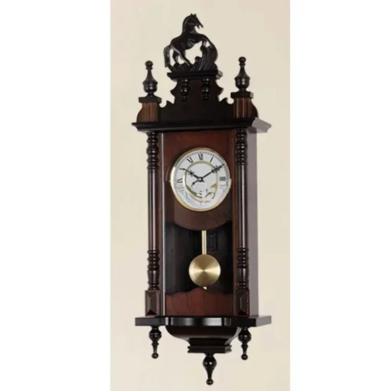 made in China old style wooden wall antique pendulum clocks