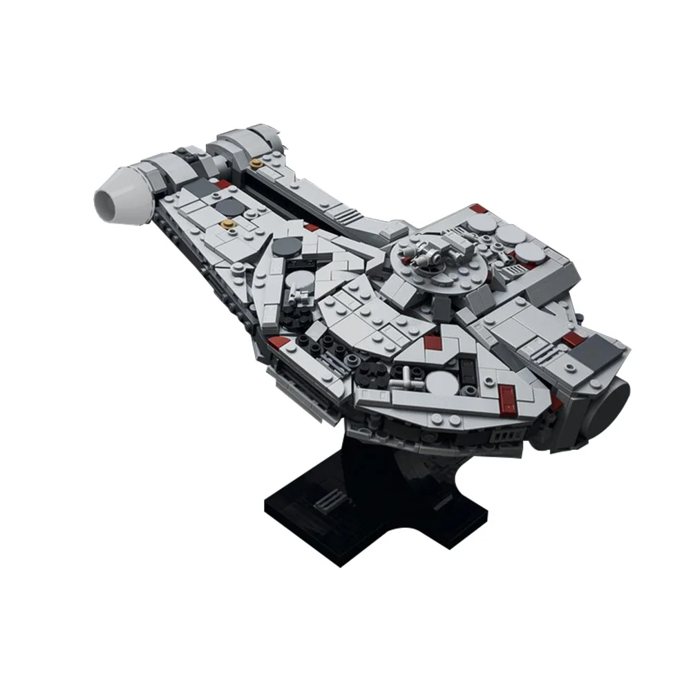 MOC Dash Rendar's Outrider from Falcon Model Building Blocks Space War Falcon Escaper Spaceship Architecture Bricks Toy Gift