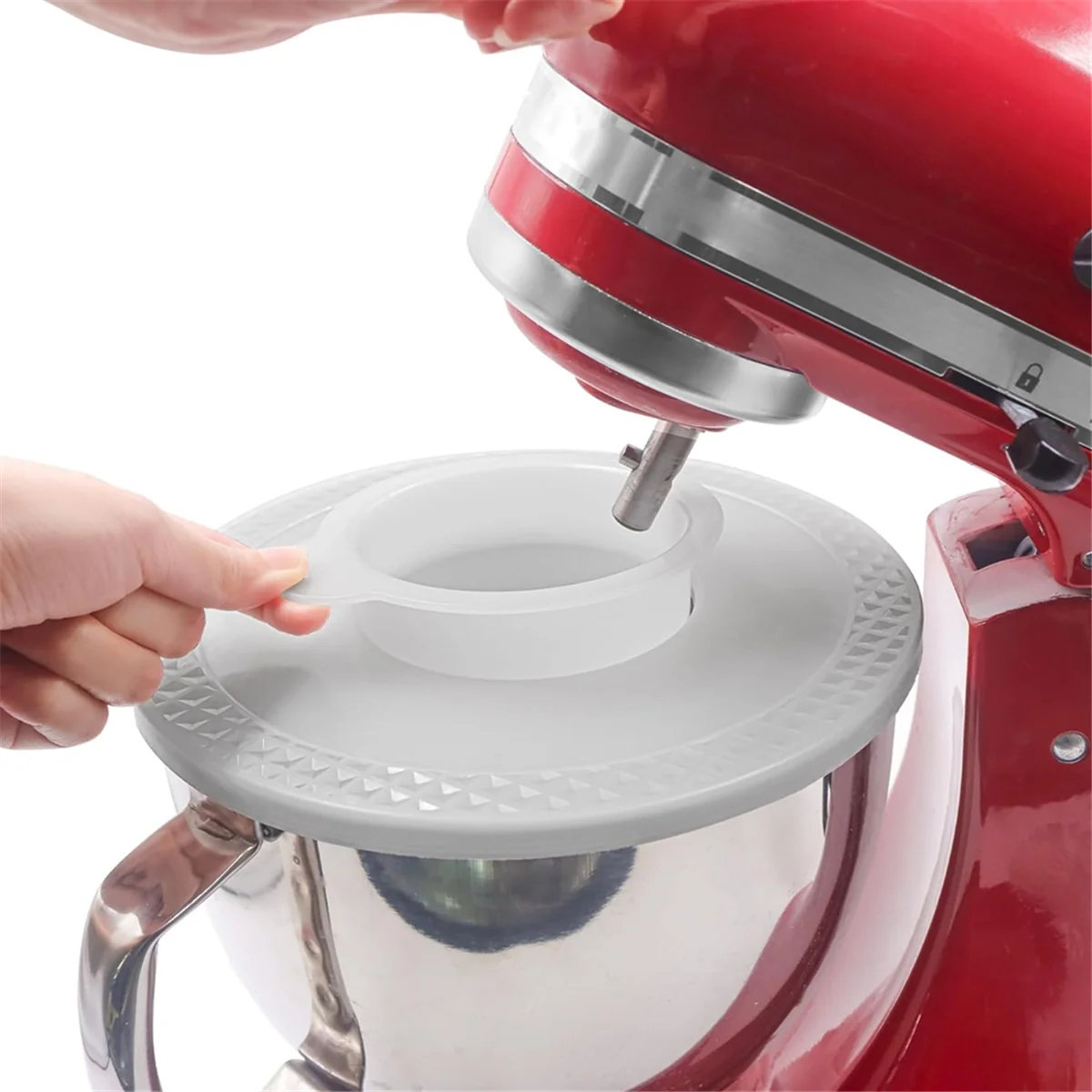Tampas duráveis da bacia dos misturadores de 1 pces para kitchenaid 4.5-5 quart misturadores do suporte da inclinação-cabeça, inteligência das tampas da bacia do deixando da massa