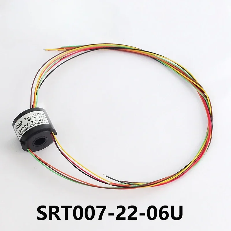 من خلال حلقة الانزلاق، حلقة موصلة، فرشاة كهربائية، 5 مم - 7 مم 2، 4 قنوات، سلك ملون 6 قنوات، سهل التمييز