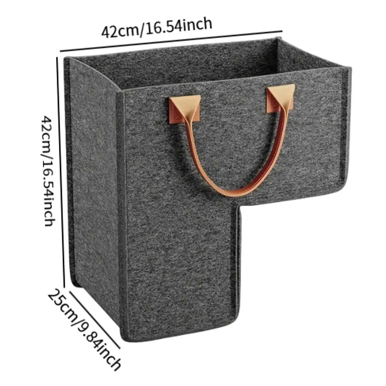 Stair Basket with Handles Storage Basket for Home Office Decor Laundry Tools