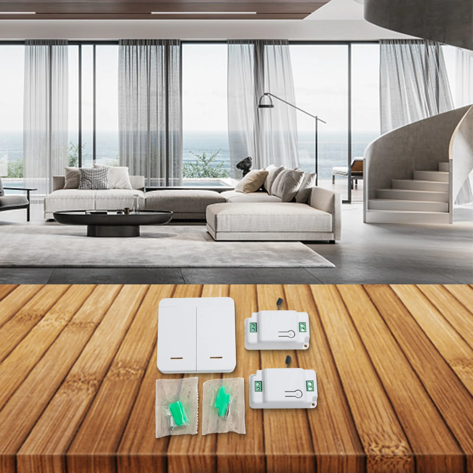 Appliance Remote Control Kit High Lifespan Long Distance Range No Rewiring Installation Indoor And Outdoor Use