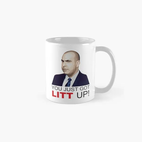 Louis Litt You Just Got Litt Up Classic  Mug Handle Round Picture Coffee Printed Image Cup Tea Simple Drinkware Gifts Design