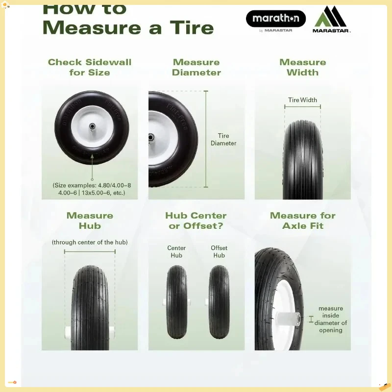 15x6.00-6 مجموعة عجلات الإطارات الأمامية لجزازة العشب، بديل هوائي لجزازات الركوب