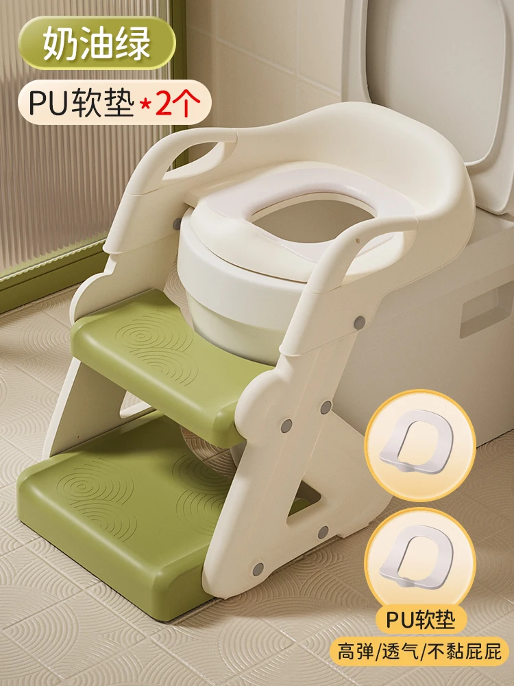 Children's toilet Staircase Auxiliary stepping stool Step frame pad Toilet ring