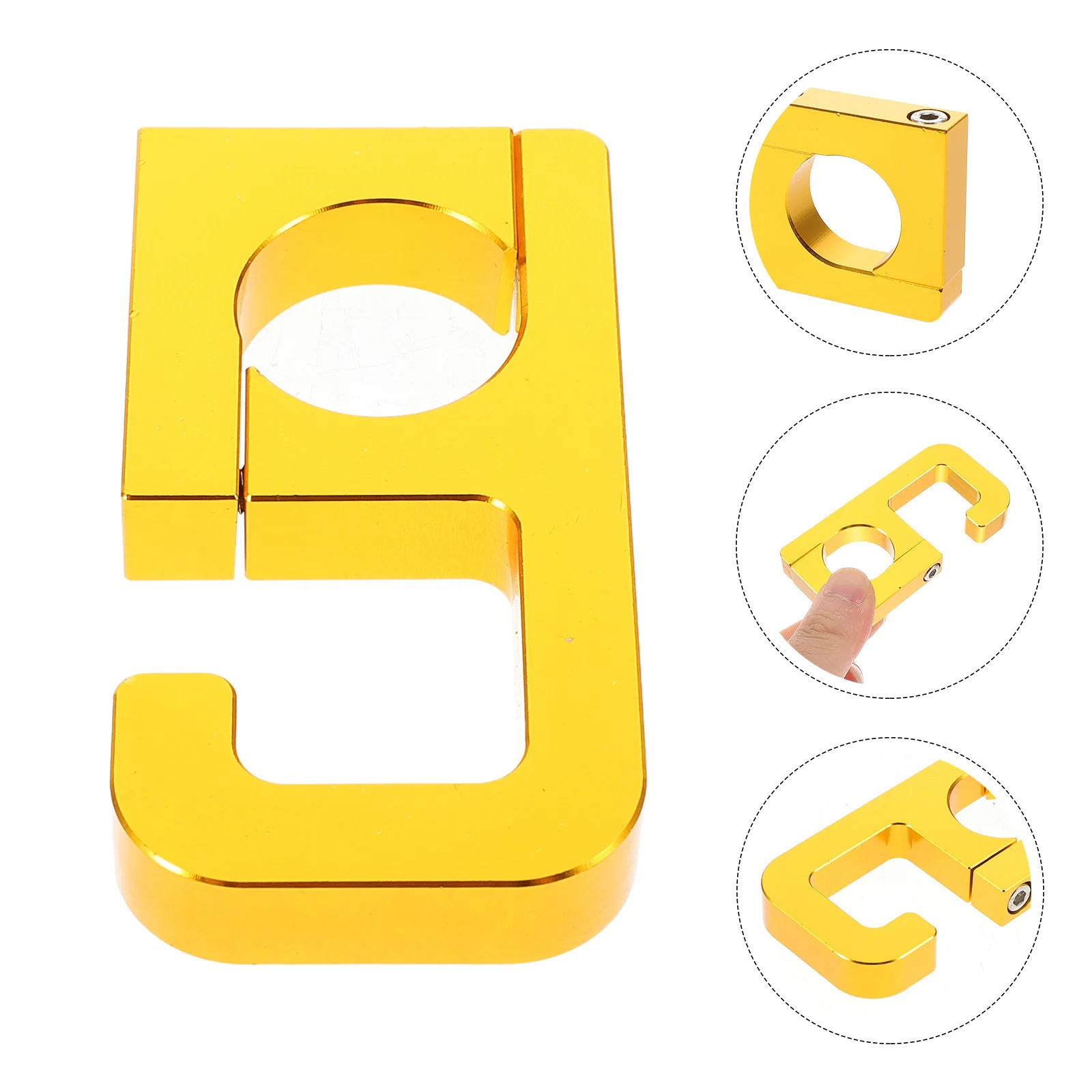 

Durable Aluminum Alloy Motorcycle Handlebar Hook Hanging Luggage Universal Fit Electric Scooter Bicycle