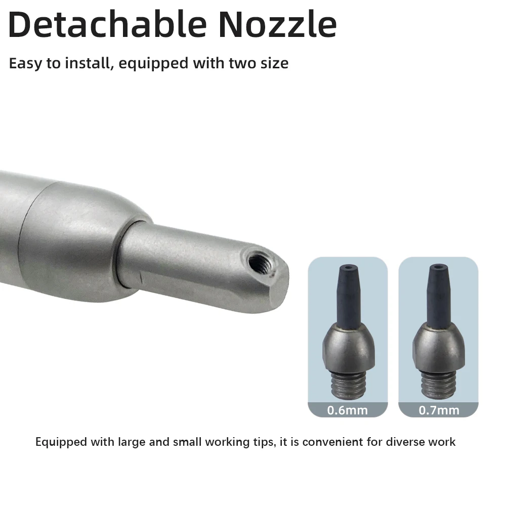 Pistola de óxido de aluminio para odontología, microblaster con 2/4 agujeros, interfaz Dental, chorro de arena, pulidora de abrasión de aire