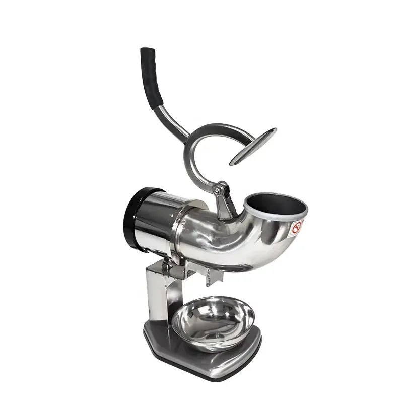 2025 New High Quality Stainless Steel Electric Ice Crusher & Shaver Machine Semi Automatic High Productivity 220V Smoothie