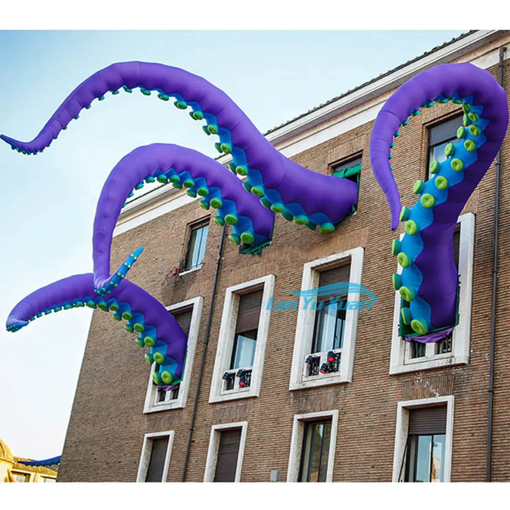 

inflatable octopus tentacles 3M 5M 6M advertising squid with LED lighting