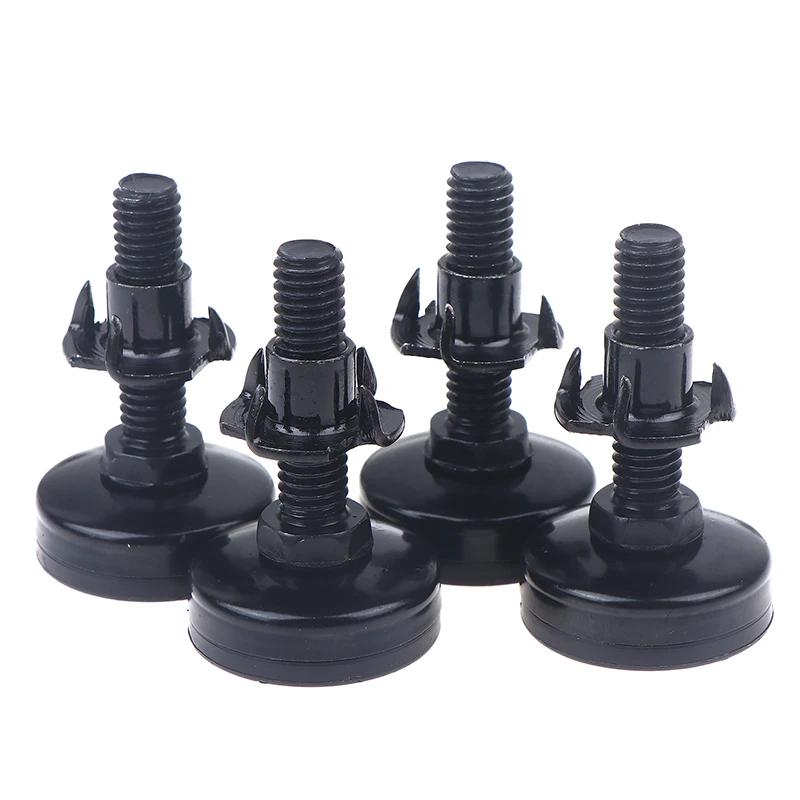 1set Adjustable Furniture Levelers 3/8-16 Thread Leveling Feet with T Nuts Easy Install Hardware Kit