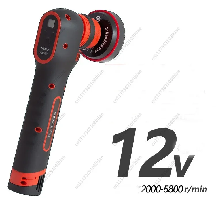 Polisher With Adjustment Speed&2 Batteries Car Detailing ToolsWireless Car Polisher 110V/220V RO&DA Mini 3inch Cordless