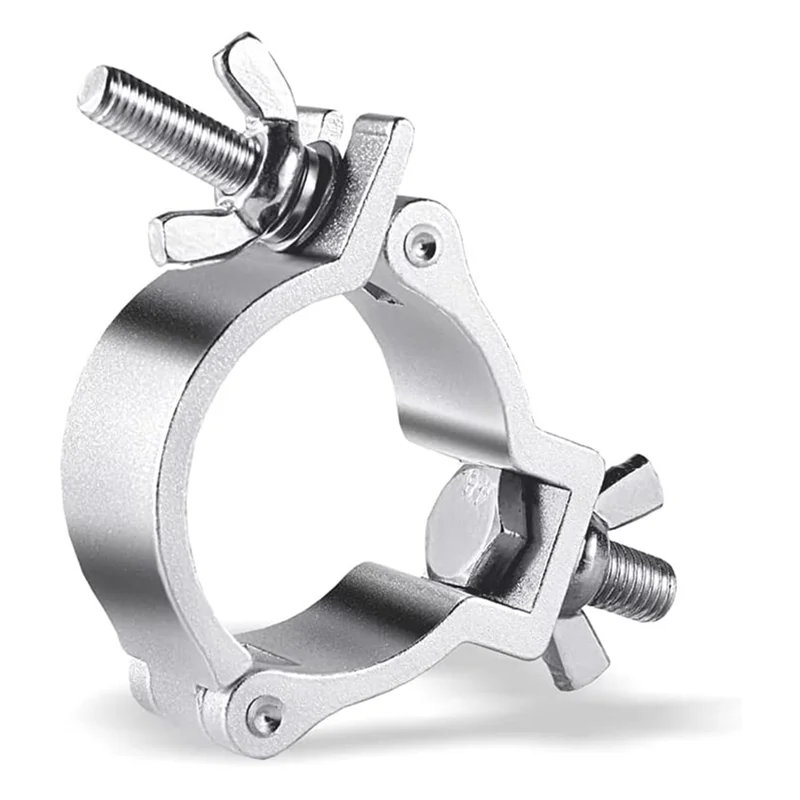 

A01F-10Pcs 2 Inch Silver Aluminum Stage Light Clamps 220LB LED Par Light Clamps For Truss For 48-51Mm OD Tube / Pipe