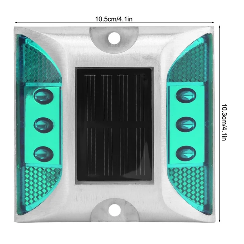 Ground Lamp LED Solar Power Ground Marker Lights Waterproof Outdoor Driveway Road Highway Spike Lamp Solar Power Ground Light
