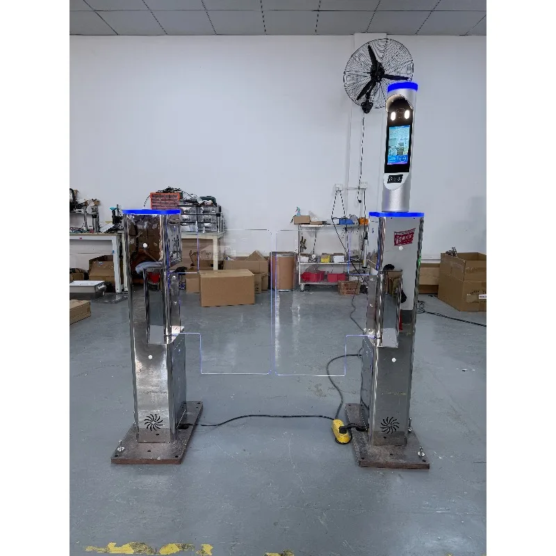 Attendance Access Control Device Entry Management Column Type Facial Recognition for Office and Gym