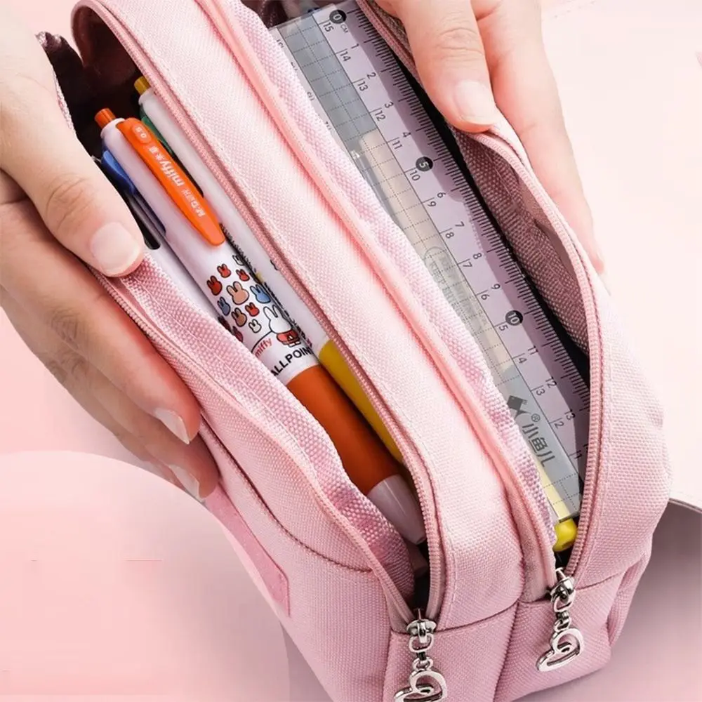 Multi-Function Cat/Puppy Pen Bag Large-Capacity Three Layer Stationery Storage Bag Decompression Portable Pencil Box Gift