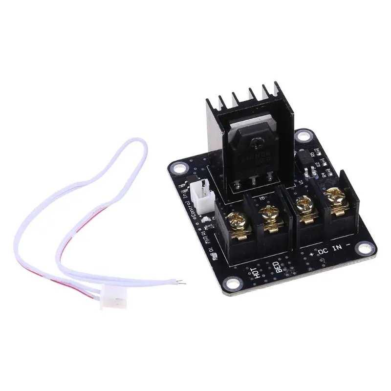 

3D Printer Heated Bed Power Module Hotbed MOSFET Expansion Module Inc 2pin Lead With Cable for Anet A8 A6 A2 Ramps 1.4