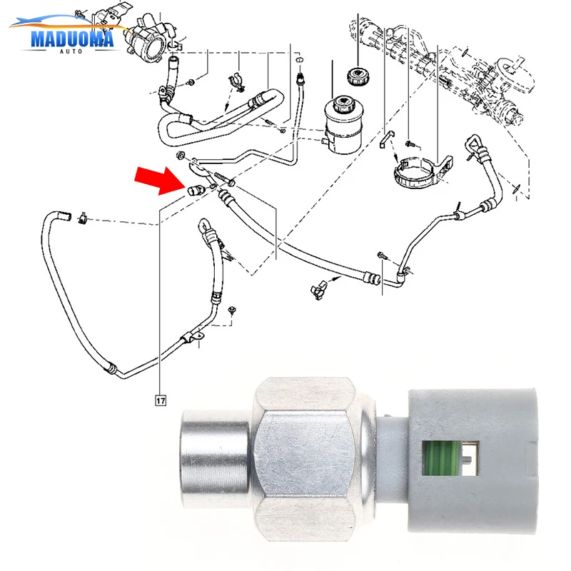 Power Steering Pressure Sensor For Dacia Dokker Duster Lodgy Logan For Renault Scenic Clio Laguna Espace Megane Kangoo Safrane