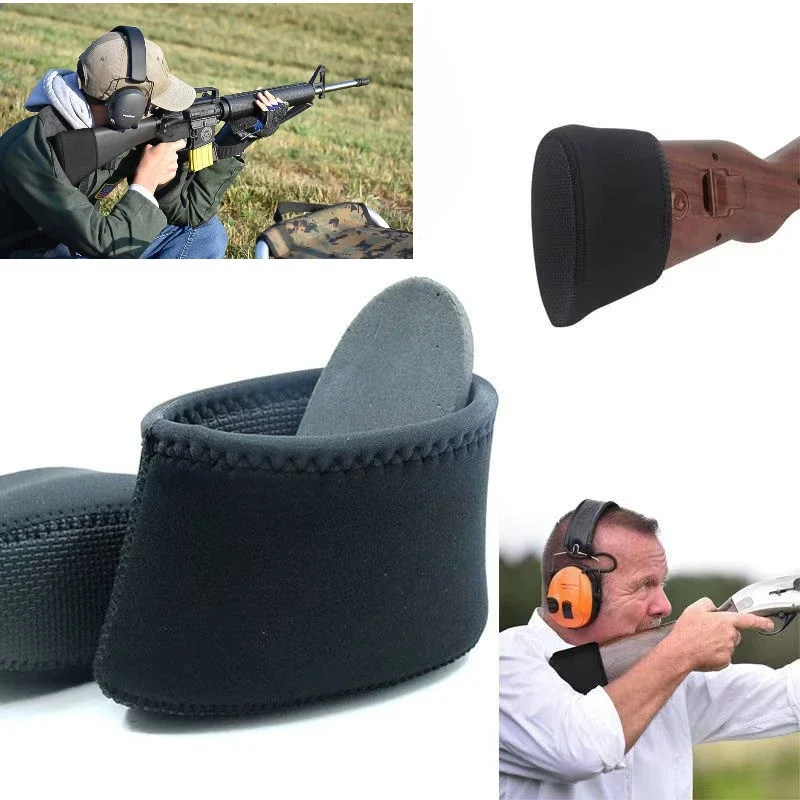 

Rifle Butt Shooting Anti-slip Cover Accessories Rubber Slip-On Recoil Reducing Pad for Rifle and Shotgun Buttstock Pad Hunting