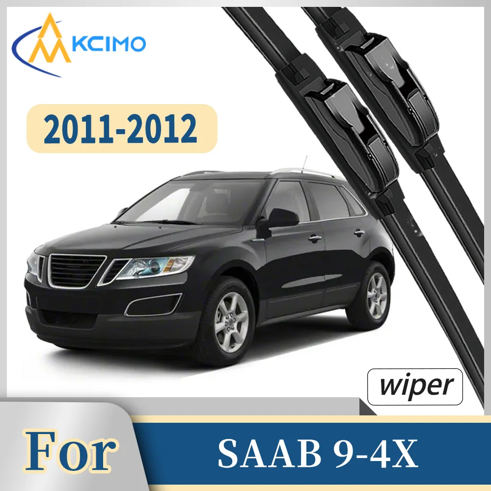 

Premium Rubber Front Windscreen Wiper Blades For SAAB 9-4X 2011-2012 Quiet Smooth Wiping Waterproof Windshield Kit 2Pcs