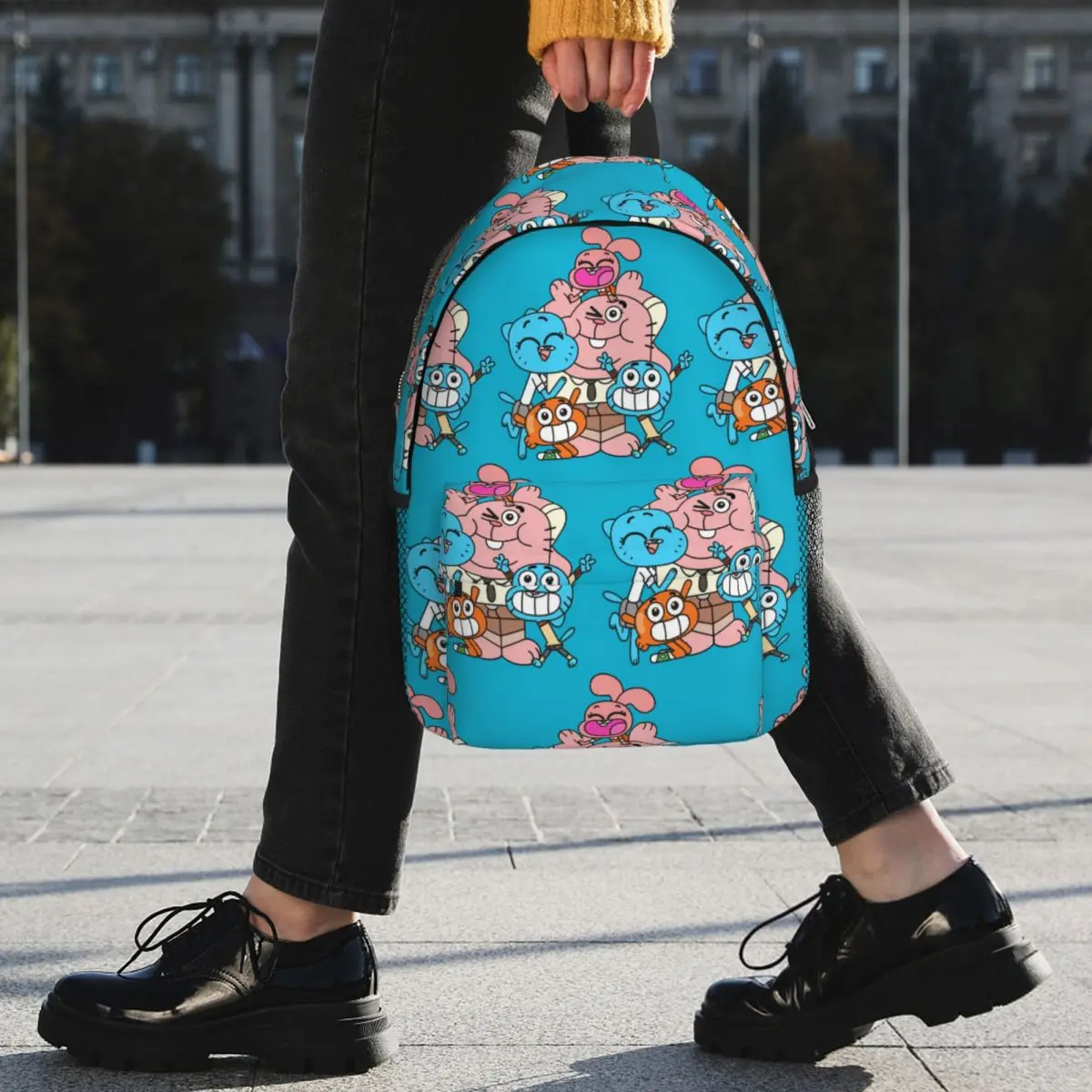 The Amazing World Of Gumball Backpack Student BookBag Boys Girls School Bag Computer Shoulder Bags