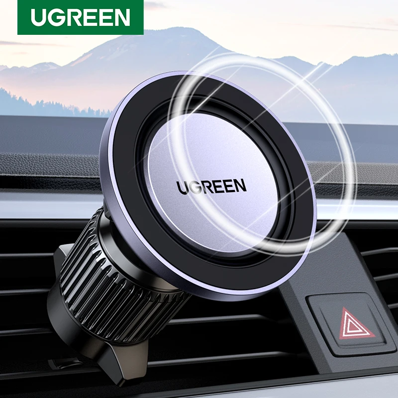 UGREEN-Support de téléphone magnétique pour voiture avec crochet, grille d\'aération, iPhone 14 13 12 Pro, Xiaomi, Samsung, support magnétique de bain