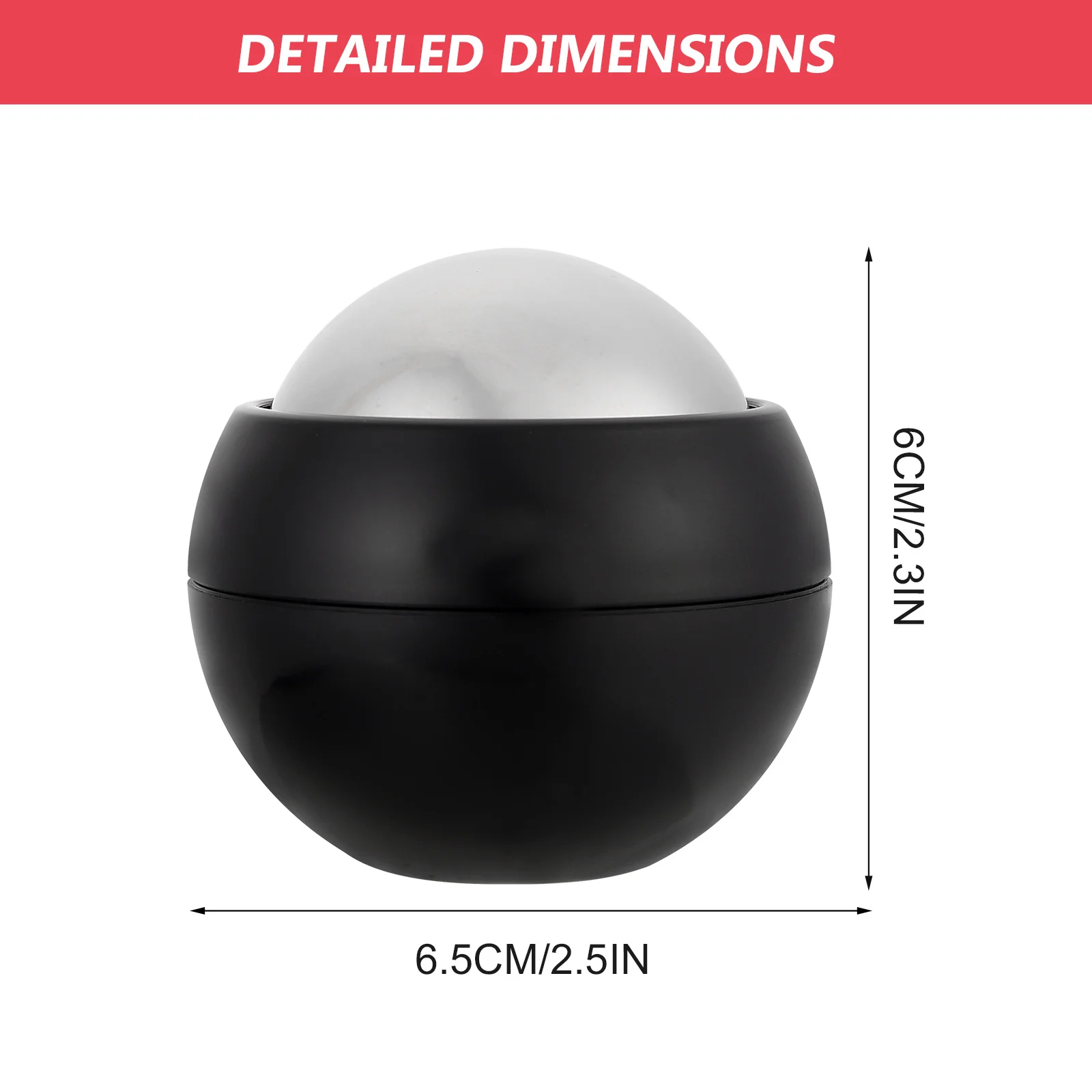 

Холодный и горячий массажный шарик из нержавеющей стали, АБС, эргономичный дизайн, портативный ролик для облегчения мышц для тепловой терапии лица