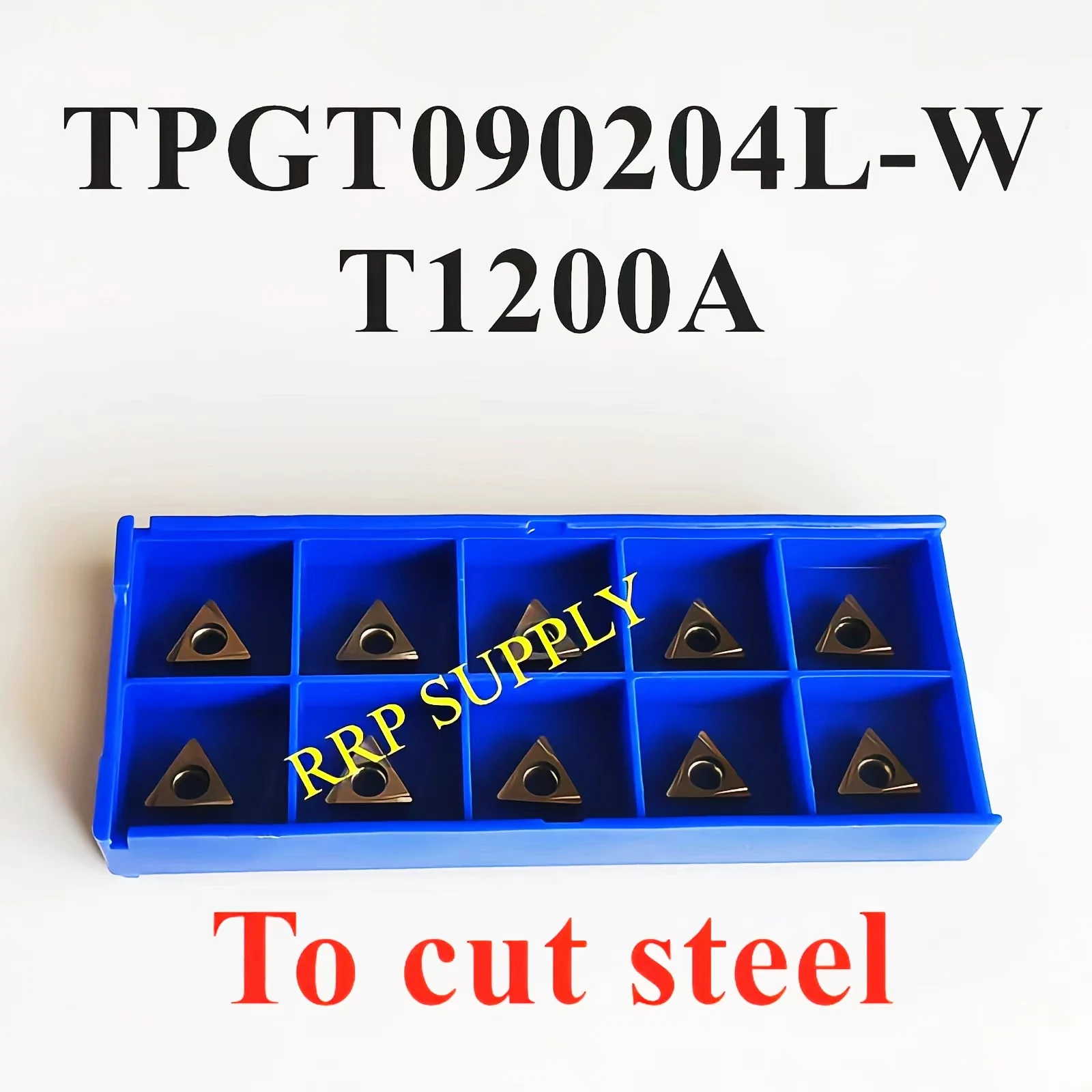 TPGT090204L-W T1200A cermet material inserts, use for boring bars, to cut steel and stainless steel smoothly, for boring holder