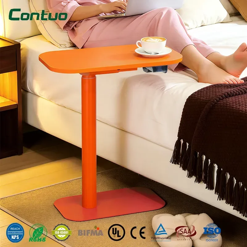 Portable Cordless Electric Standing Desk with Rechargeable Battery Heavy Duty 60kg Load Capacity Adjustable Height
