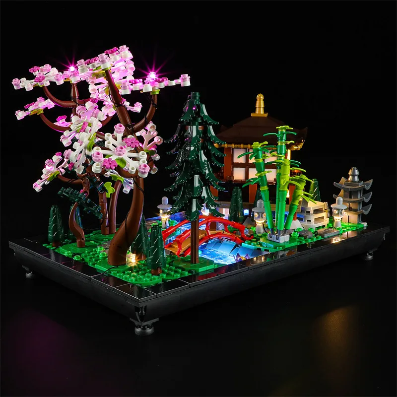 Lighting Set For 10315 Tranquil Garden Flower Plant Bonsai Tree Botanical Not Include Building Blocks (Only Led Light Kit)