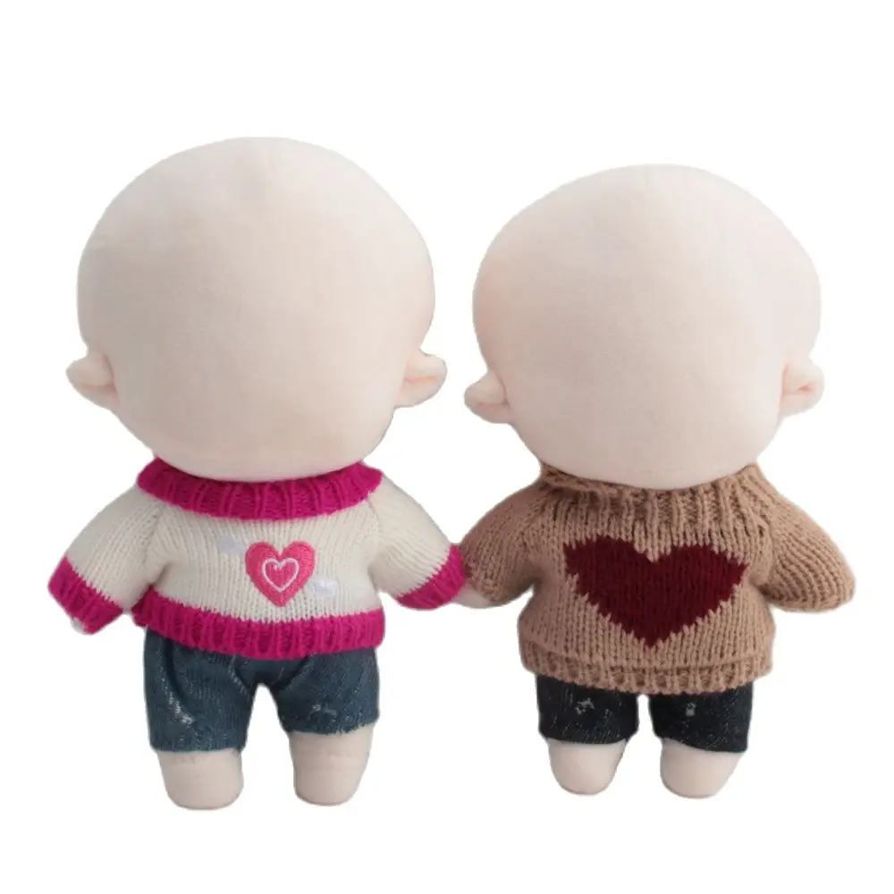 20cm Fashion Doll Clothes Knitted Sweater Clothes Jeans Pants Suit Dolls Fashion Shorts Accessories For Idol Dolls Gift Toys