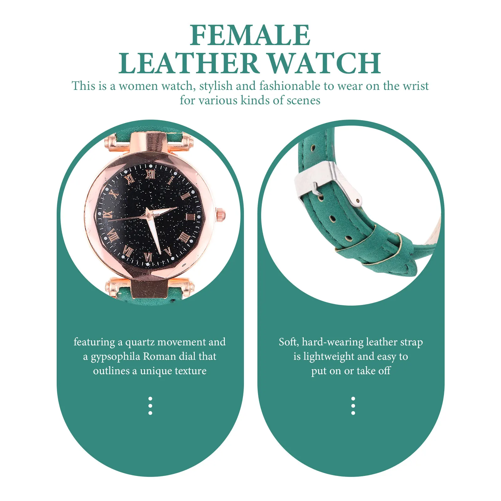 

Roman Dial Watches Women Wrist Watch For Women Glass Material Adjustable Strap Wristwatch Elegant Timepiece