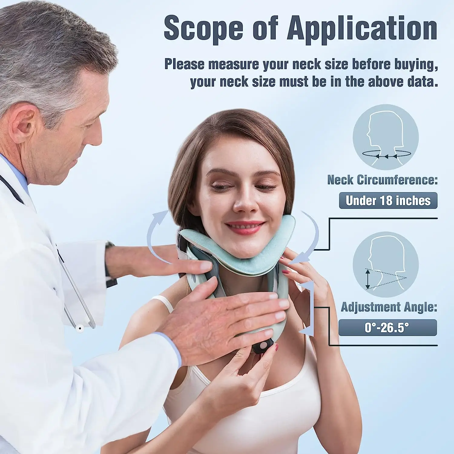 

2025 Orthopedic Traction Device Portable Cervical Collar Neck Brace Adjustable Feature Pain Relief Rehabilitation