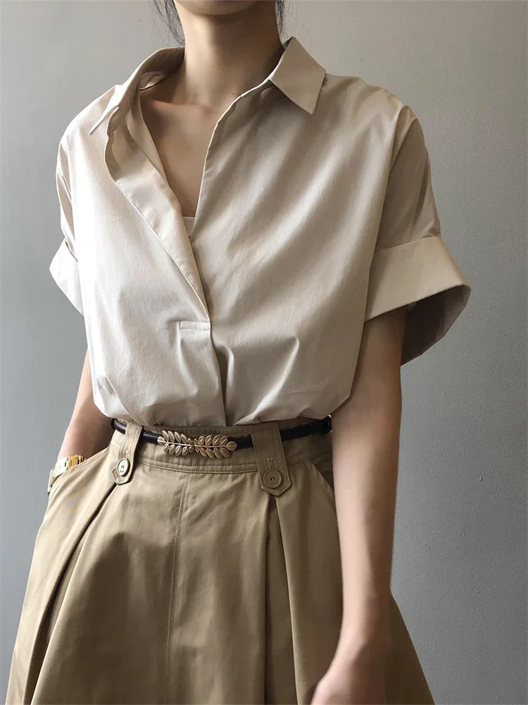 Womens Blouse Summer Women Blouses Spring White Long Shirt Female Maxi Blusas Casual Vintage Long Sleeve Cotton Oversize Loose