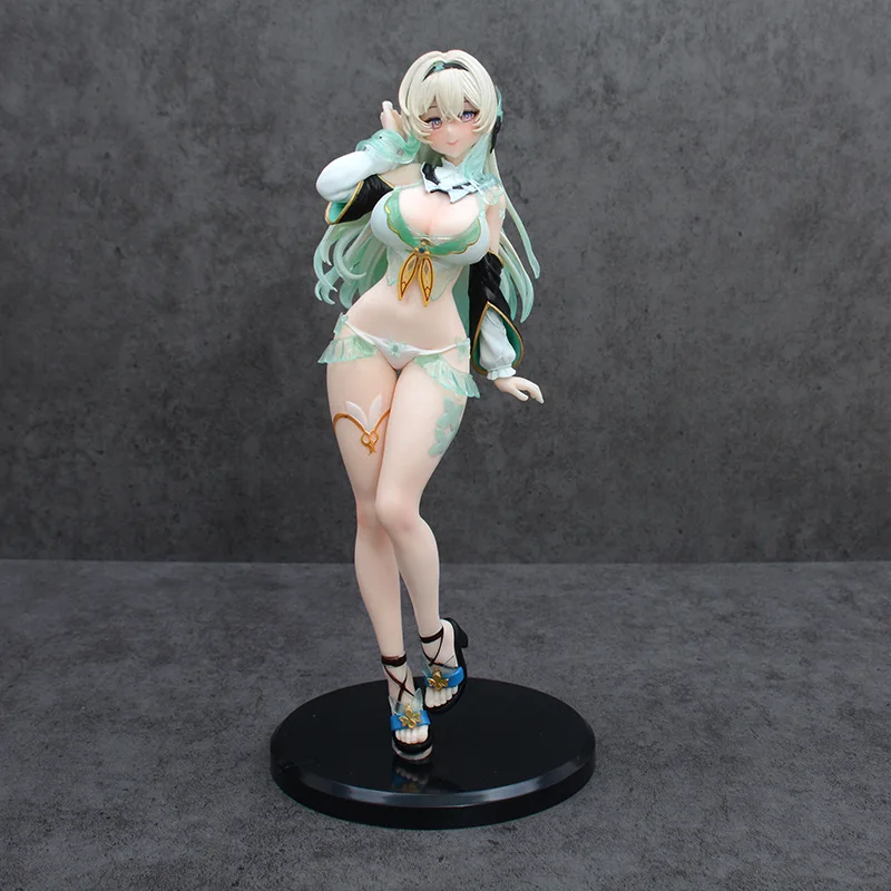 Figura de Anime, Chica Elfa Hermosa en Traje de Baño, Pose Agachada, en Caja, Modelo Coleccionable de PVC para Adultos, Decoración del Hogar