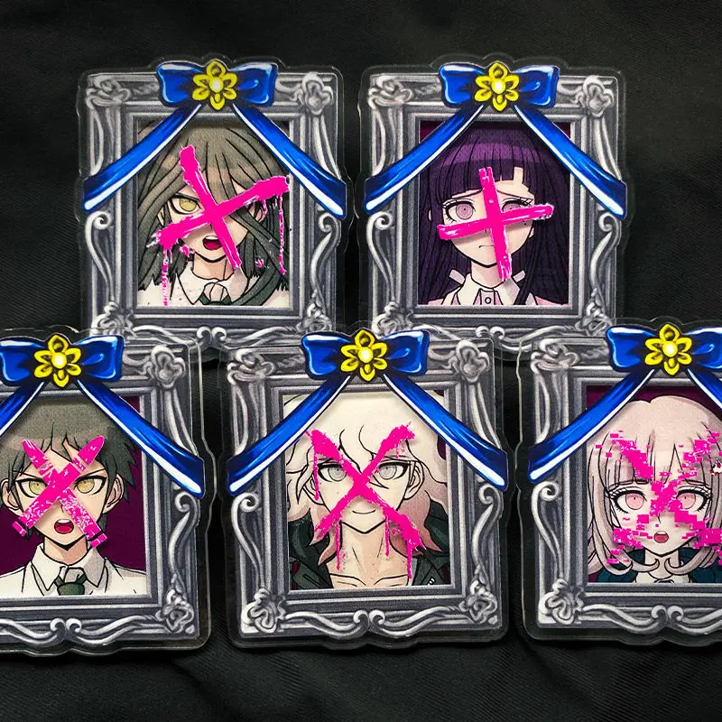 2025 أنيمي 7X7.5 سنتيمتر Danganronpa صورة الاكريليك حامل Nagito Komaeda Kaede Akamatsu Hinata تأثيري هدية