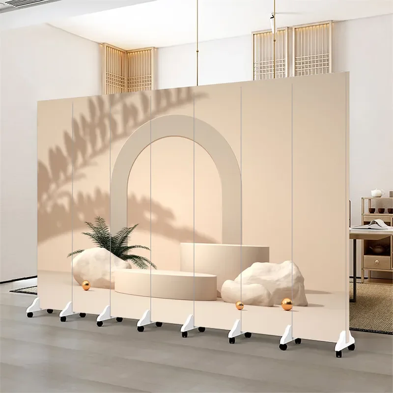 Creative Folding Screen Partition Modern Simple Room Divider for Living Room Bedroom Home Decor Live Stream Background Wall