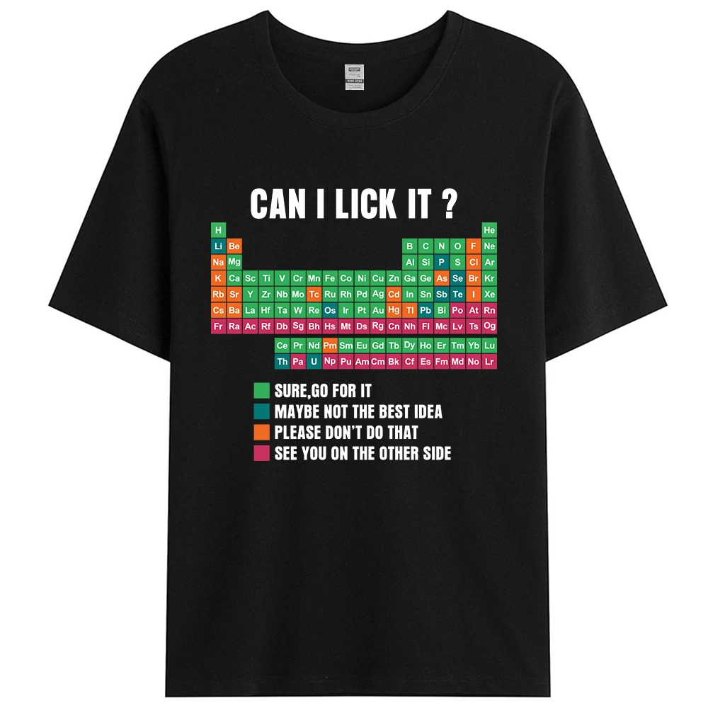 Camiseta divertida de la tabla periódica de los elementos, 100% algodón, para profesores, estudiantes, mujeres y hombres