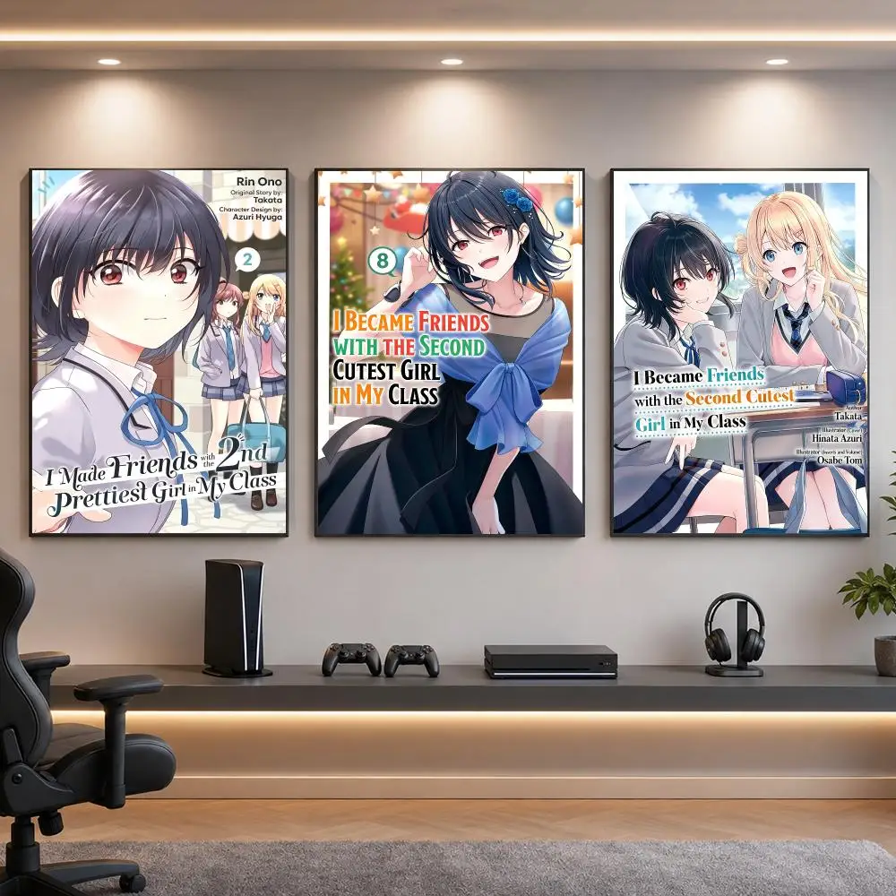 Novel-Sweet Romance Second Prettiest Girl In Class Poster HD Removable Wall Art Gift Bedroom Lounge Dorm Office Gaming Cafe Bars