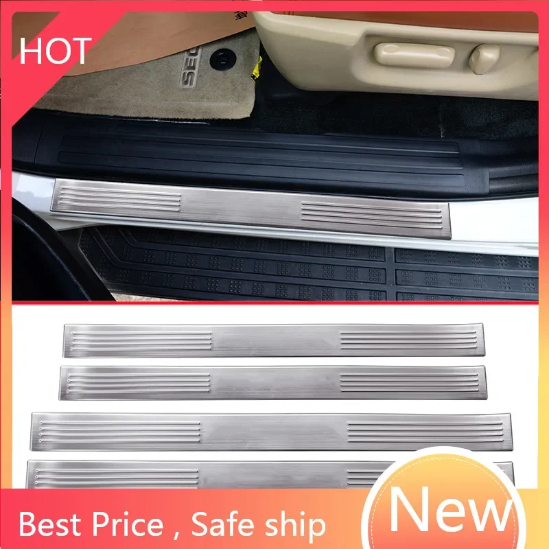 

For Toyota Sequoia 304 Stainless Steel Car Outside Door Protector Plate Cover Trim Accessories 2008-2015 vfr