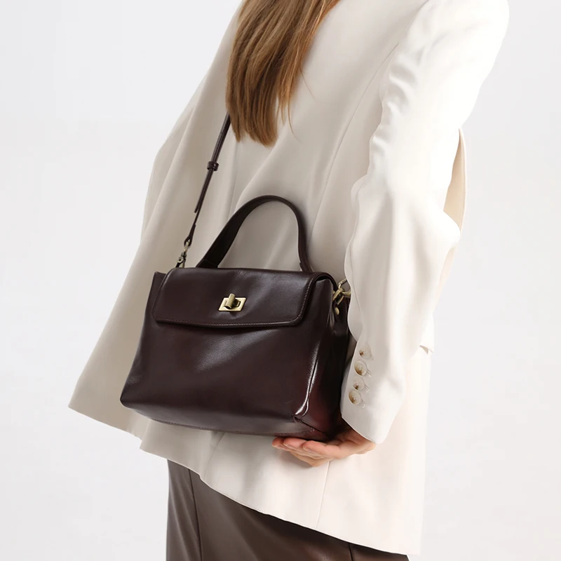 Dames echt lederen handtas bas - Luxury Bags Shopping recensie en prijs