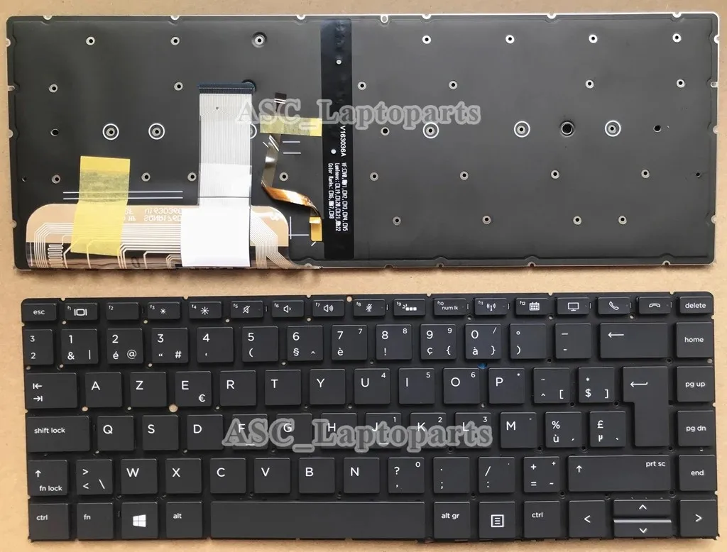 CA Spanish French Czech Hungarian Hebrew Russian Swedish UK US Keyboard for HP Elitebook 1040 G4, X360 1040 G5 1040 G6 BACKLIT