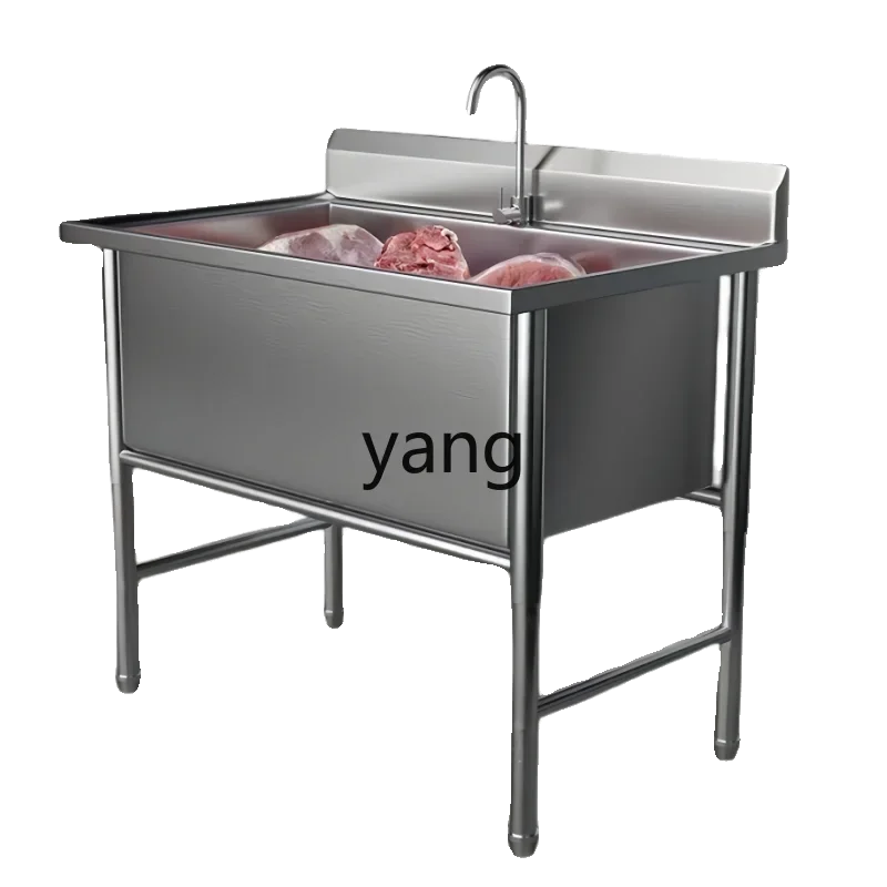 LH  stainless steel, commercial thawed large sink thickened and deepened dishwashing sink soaking pool
