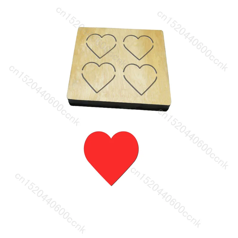 

Love Heart Wooden dies for Scrapbooking, Multiple Sizes, V-6355, New